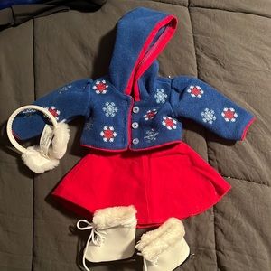 American girl doll ice skating outfit